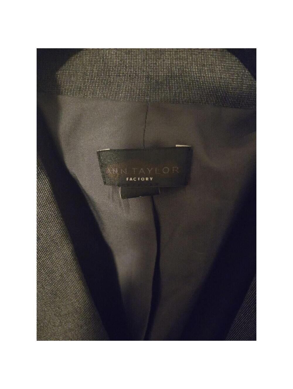 Ann Taylor Factory Charcoal Grey Two-Button Blazer - Picture 2 of 2